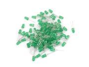 Unique Bargains 90PCS 2 Terminals Round Green LED Light Bulb Emitting Diodes Lamp DC 3V