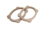 Unique Bargains 2 x Wood Speaker Stereo Spacers Adapter Pad 6 x 9 for Toyota