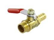 10mm Barb Hose to 1 4 PT Male Thread in Line Shut Off Ball Valve
