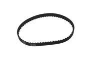 Unique Bargains 124XL Single Sided Groove 10mm Width Black Industrial Drive Timing Belt