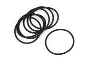 Unique Bargains 7 Pcs 47mm Outside Dia 2.5mm Thick Filter Rubber O Ring Seal Black