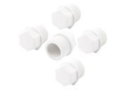 Unique Bargains 5 Pcs 1 2 PT Hex Head Solid Pipe Fitting Screwed Plug for Water Pipeline