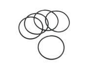 Unique Bargains 5 Pcs Black Silicone O ring Oil Sealing Washer Grommet 55mm x 2.4mm