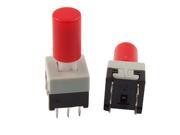 10 Pcs 8.5 x 8.5mm x 18mm Red Cap Momentary Pushbutton Tact Tactile Switch 6 Pin