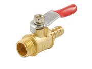Unique Bargains Pneumatic Fitting 12.5mm M to 3 10 Hose Tail Ball Valve