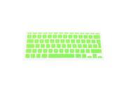 Unique Bargains UK EU Layout Silicone Protective Keyboard Cover Film Green for MacBook Pro 11