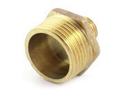 Unique Bargains 3 4PT to 1 4PT M M Thread Pipe Water Heating Reducing Hex Nipple Connector