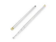 2PCS Straight Type 5 Sections Telescopic Whip Mast Antenna Aerial 9 35cm