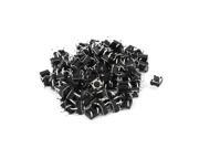 Unique Bargains 100Pcs Momentary 4 pin Tact Tactile Push Button Switch 6x6x4.5mm