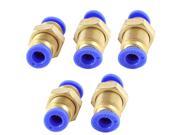 5 Pcs 14mm Male Thread Full Port Couplers Pneumatic Quick Fitting for 6mm Hose