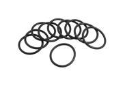 Unique Bargains 10 Pcs Oil Shield O Rings Black Nitrile Rubber 48mm OD 4mm Thickness