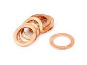 20mm x 28mm x 2mm Metric Ring Shape Copper Flat Washer 10 Pcs
