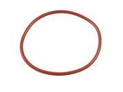 Unique Bargains 75mm OD 3mm Thickness Red Silicone O Ring Oil Seal Gasket