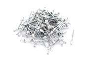 100Pcs 3.2mm 1 8 Large Flange Dome Head Aluminium Blind Pop Rivets