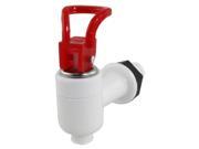 Unique Bargains Water Dispenser Spare Part Push Type Red White Plastic Tap Faucet
