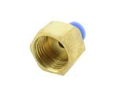 Unique Bargains 3 4 Female Thread to 6mm Tube Push in Quick Coupler Connector Joint