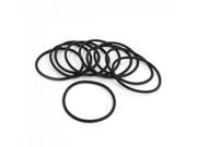 Unique Bargains 10PCS 57mm x 3.1mm Flexible Poly Urethane O Ring Sealed Washer Black