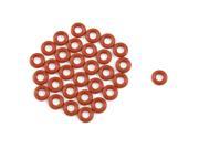 Unique Bargains 9mm x 2.5mm Silicone O Ring Oil Sealing Washers Grommets Dark Red 50 Pcs