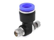 Unique Bargains 1 8 PT Thread to 10mm One Touch Tube Speed Control Valve Connector