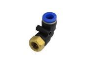 Unique Bargains Pneumatic 8mm to 1 8 PT Female Thread 90 Degree Elbow Pipe Quick Fitting