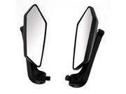 Unique Bargains Pair Black Angle Adjustable Rearview Blind Spot Mirror for Motorbike