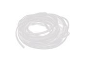 Unique Bargains White Protective Heat Resistant Sleeve Sleeving 5mm x 10m for Cable Wire