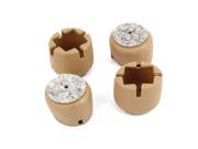 Unique Bargains 4 Pcs Coffee Color Nonslip 33mm Dia Foot Cover Cushion for 24 42mm Chair Feet
