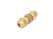 Unique Bargains Straight Quick Release Coupler Adapter Fastener Gold Tone for Metal Pipe