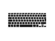 Unique Bargains UK EU Version Silicone Protective PC Keyboard Film Black for MacBook Pro 13