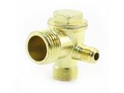 Unique Bargains 18mm Hex Head Male Threaded 3 Way Check Valve for Air Compressor