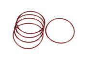 Unique Bargains 5 Pcs 100mm Inner Dia 3.5mm Thick Red Rubber O Ring Seal Grommets