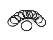 Unique Bargains 10PCS 38mm x 3.1mm Flexible Industrial PU O Ring Sealed Washer Black