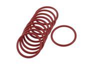 Unique Bargains 10X Red Rubber 33mm x 2.5mm x 28mm Oil Seal O Rings Gaskets Washers