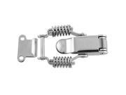 Unique Bargains Cabinet 1.6 Length Metal Draw Spring Latch Hardware Silver Tone