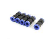 Unique Bargains 5pcs Air 2 Ways 8mm to 8mm Straight Coupler Tube Quick Joint Fittings