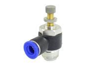 Unique Bargains 16mm Threaded Pneumatic Speed Controller Push In Connector for 8mm Diameter Pipe