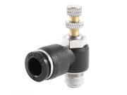 Unique Bargains 9.7mm Threaded Air Flow Speed Controller Valve Quick Fitting for 8mm Tube