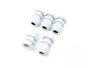 Unique Bargains 5 Pieces PG9 Plastic Cable Glands Fasteners for 4mm to 8mm Dia Line