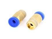 2x Air Pneumatic 4mm to 1 8 Male Thread Push in Quick Fittings