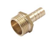 Unique Bargains 20.4mm OD Threaded 9.6mm Air Hose Straight Barb Fitting