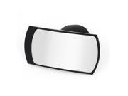 Unique Bargains Auto Car Rectangle Black Plasic Frame Blind Spot Rear View Mirror w Suction Cup
