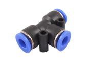 Unique Bargains 5 Pcs 6mm to 6mm Air Piping T Joint Push In Fittings