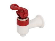 Home Office Red White Plastic Push Type Tap Faucet for Water Dispenser