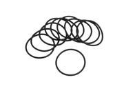 Unique Bargains 10 Pcs Black Silicone O ring Oil Sealing Washer Grommet 41.2mm x 2.65mm