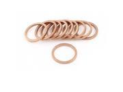 10Pcs 18mmx22mmx2mm Flat Copper Washer Seal Ring Gasket Replacement