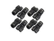 Unique Bargains Air Piping 3 Ways 8mm to 4mm Y Shaped Coupler Tube Quick Joint Fittings 8pcs