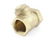 Water Pipe 3 4 BSP One Way Horizontal Type Check Valve Fitting Brass Tone
