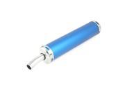 Unique Bargains Motorbike Replacing Part Exhaust Pipe Muffler Silencer Blue 60mm Dia