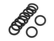 Unique Bargains 17mm x 12mm x 2.5mm Black Rubber O Shaped Rings Oil Seal Gasket Washer 10 Pcs