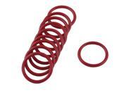 Unique Bargains 10 Pcs Soft Rubber O Rings Seal Washer Replacement Red 25mm x 2.5mm